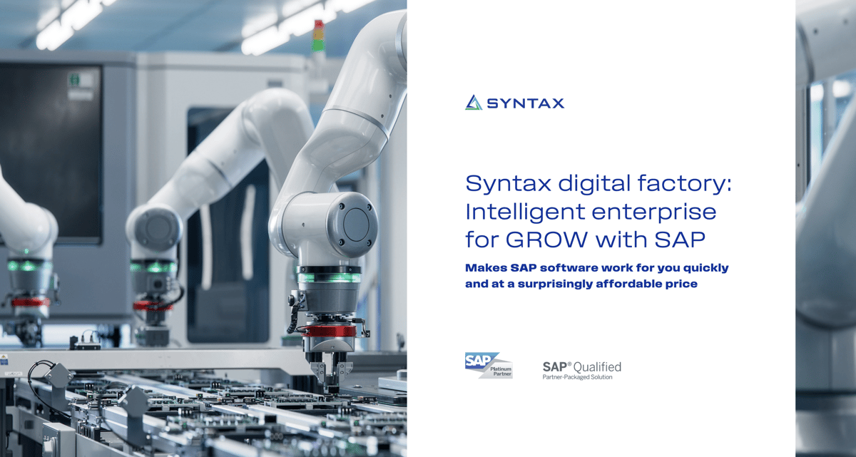 Syntax Digital Factory - Intelligent Enterprise for Grow with SAP ...