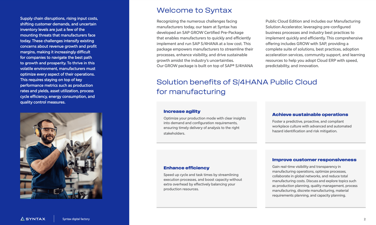 Syntax Digital Factory - Intelligent Enterprise for Grow with SAP ...